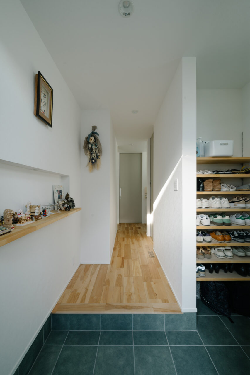 回遊動線で掃除がしやすい住宅設計