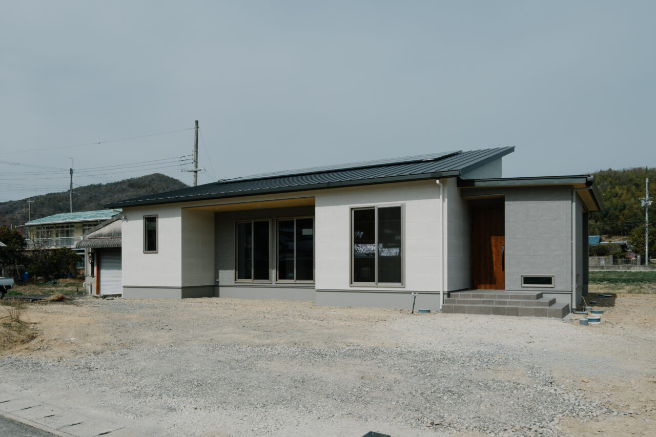 睦の家 3世代が暮らす平屋住宅 外観デザイン